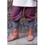 Burgschneider Wikinger-Kostüm Rushose Ivar Fischgrät Bordeaux/Grau M grau|rot M | M