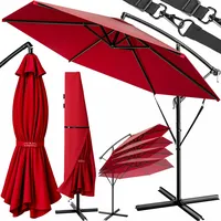 Kingsleeve Kurbelschirm Ø 300 cm rot
