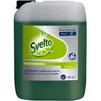 Svelto Professional Manueller Geschirrspüler Flüssigwaschmittel Entfetter Pro Formel Duft Zitrone - Kanister 10 l