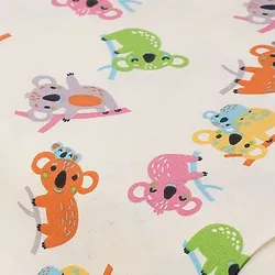 Bio-Baumwollstoff "Koalas", bunt