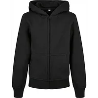 Build Your Brand Organic Basic Reißverschlusspullover - Black -