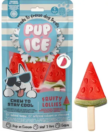Pup Ice Fruity Lollies Wassermelone 3x90g