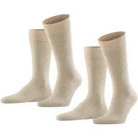 Falke Happy Socken 2er Pack Sand Melange 43-46