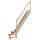DOLLE Raumspartreppe Lyon 65 cm Buche unbehandelt/Metall