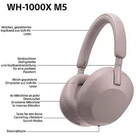Sony WH-1000XM5 smoky pink