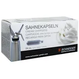 Schneider - Sahnekapseln - für Sahnegerät, # 196050 und # 196060 - Inhalt: 24 Stück
