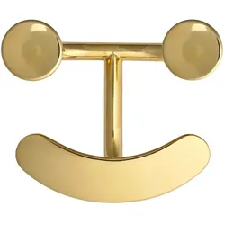 Fritz Hansen - Happy Hook Wandhaken, unbehandeltes Messing