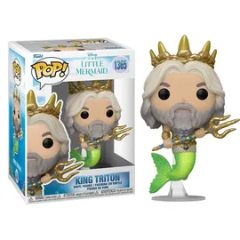 Funko Pop! The Little Mermaid - King Triton 1365 - Little Mermaid Live Action - Vinyl-Sammelfigur - Geschenkidee - Offizielle Handelswaren - Spielzeug Für Kinder und Erwachsene - Movies Fans