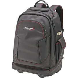 FORMAT Werkzeugrucksack Nylon 350x210x490mm schwarz mit Rollen