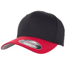 Flexfit Wooly Combed 2-Tone Cap schwarz/rot L/XL