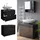 Vicco Waschbeckenunterschrank Irma 80 x 59 x 41 cm Anthrazit Hochglanz