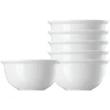 Thomas Porzellan Geschirr-Set Trend Weiss Bouillon Obertasse 0,33 l Set6, Porzellan weiß