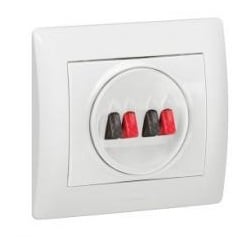 Abdeckung Hi-Fi Lautsprecher 2-fach Galea ultraweiss