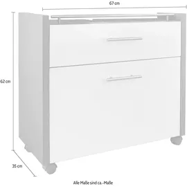 Schildmeyer Waschbeckenunterschrank Triant 67 x 62 x 35 cm Grau