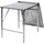 Essentials Edelstahl Arbeitstisch aufklappbar 200x80x90 cm (BxTxH), 23100