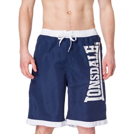 Lonsdale Herren Clennell Shorts, Navy/White, L EU