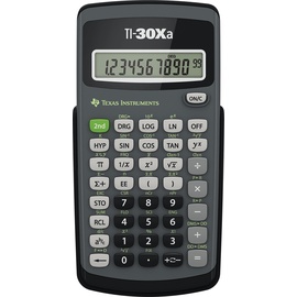 Texas Instruments Texas TI-30XA Taschenrechner Tasche Wissenschaftlicher Taschenrechner Grau