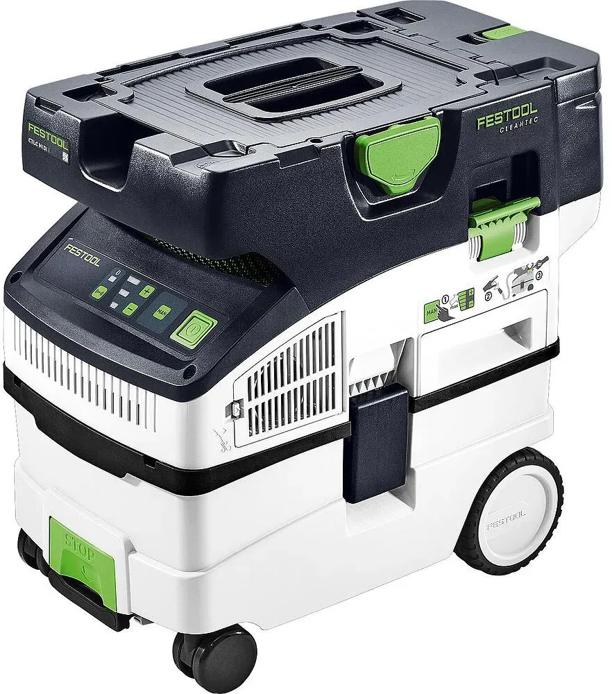 Akku Nass- und Trockensauger Festool 2x 18 V CTLC MIDI I-Basic, L-Klasse, ohne Akkus und Ladegerät