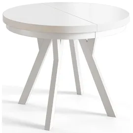 alpimeble EVO Ø 120 cm bis 220 cm weiß