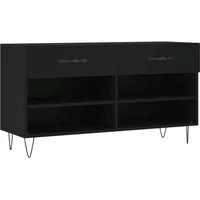 VidaXL Schuhbank Schwarz 102x35x55 cm Holzwerkstoff