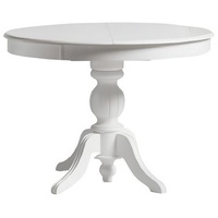 JVmoebel Esstisch Runder Esstisch Ausziehbar Esszimmertisch Holztisch Tisch Weiß (1-St., 1x Esstisch), Made in Europa weiß