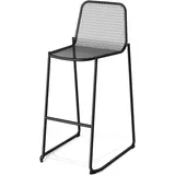 FEROS Barhocker stapelbar Metall  Schwarz