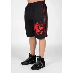 Buffalo Alte Schule Workout Kurze Hosen - Schwarz/Rot - S/M M