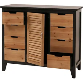 MCW Apothekerkommode 80 x 91 x 40 cm Schwarz