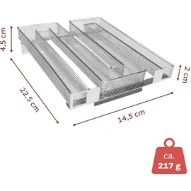 Lemodo Kaltrauchgenerator 5 cm Edelstahl silber
