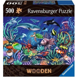 Ravensburger Puzzle Wooden Puzzle Unten im Meer, 505 Puzzleteile