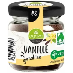 Agava Vanille gemahlen im Glas bio