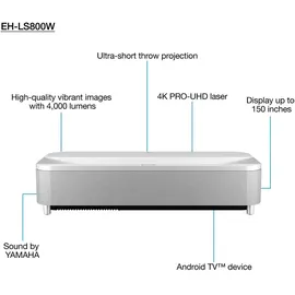 Epson EH-LS800 4K-Beamer Weiß