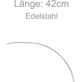 Jobo Halsreif 5-reihig Edelstahl 42 cm