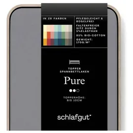 schlafgut Pure Boxspring 140 x 200 - 160 x 220 cm gray mid
