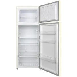 Respekta Retro Kühl-Gefrierkombination (211 l, 1440 mm hoch, Creme)