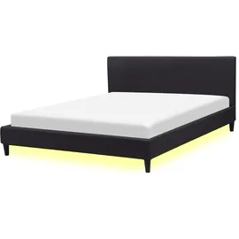 Beliani Fitou 160 x 200 cm Schwarz