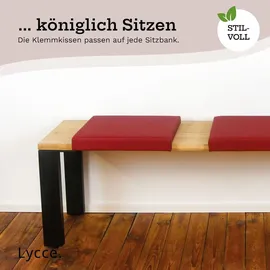 lycce Klemmkissen Sitzkissen mit 1 Leiste, Kunstleder versch. Farben