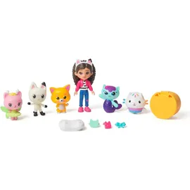 Spin Master Gabby's Dollhouse DER FILM - Cat-venture Crew Figuren-Set, 11-teiliges Spielset mit Gabby, Katzenfreunden - Zubehörteilen, für Kinder ab 3 Jahren
