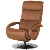 Hukla Relaxsessel Florian Leder 73 x 109 x 91 cm Braun elektrisch