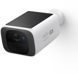 eufy Security SoloCam S220, Kamera Überwachung Aussen, 2K Auflösung, Überwachungskamera Aussen Akku, Solar, 2,4GHz WLAN, Ohne ABO, Ohne Monatliche Kosten, Gebührenfreie Nutzung