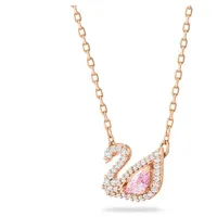 Swarovski Swan Halskette Rosa / Messing