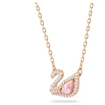 Swarovski Swan Halskette Rosa / Messing