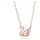 Swarovski Swan Halskette Rosa / Messing