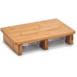 Zeller Schneidebrett-Set Bambus 1 St. 40,5 x 26,5 x 8,5 cm Beige/Braun