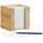 Relaxdays Zettelbox Holz 10,5 x 10,5 cm Braun 1 St.