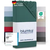 Blumtal® Baumwolle Spannbettlaken für Topper 180x200cm Basics Jersey - Bettlaken 180x200cm - Oeko-TEX zertifiziertes Spannbetttuch 180x200 - Topper Spannleintuch 180x200 - Betttuch - Silver Pine