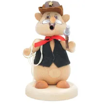 Schweda Hamster Räuchermann 13 cm mehrfarbig