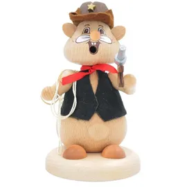Schweda Hamster Räuchermann 13 cm mehrfarbig