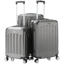 Reisekoffer Koffer 3 tlg Hartschale Trolley Set