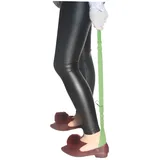 LIFKOME Ergonomisches Schuhhorn Mit Massageklaue Aus Pp Für Senioren Und Reisen Langer Schuhlöffel Hohler Schuhlöffel Grün Rückenfreundlich - Einheitsgröße